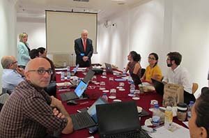 José Ramón Ónega se dirigió a los participantes en la reunión del proyecto europeo Empattics.