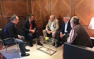 Martínez Majo recibió a Saturnino de la Iglesia y Pepe Colinas.