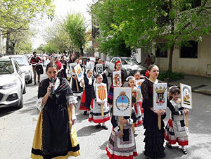 Un momento de la procesión que se llevó a cabo.