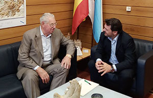 Rodríguez Miranda recibió a José Gómez Vilacoba en Santiago.