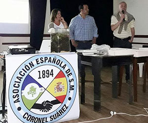 Celebración de la jornada de compostaje en la Asociación Española de Coronel Suárez.