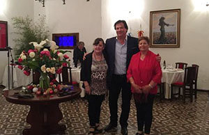 Algunos de los asistentes a la cena.