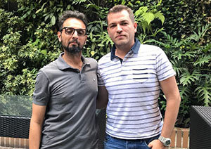 El vicepresidente, Jaime Rodríguez –a la izda.–, y el presidente, Robert Concepción Camacho.