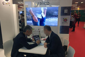 Estand de Galicia en la International Luxury Travel Market de Cannes.