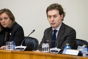 Jesús Gamallo, durante su comparecencia en el Parlamento.