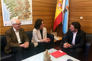 Antonio Rodríguez Miranda y Maribel García, durante su encuentro.