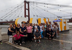 Participantes en la Cumbre de Presidentes y el Congreso de la Mujer de Santa Fe.