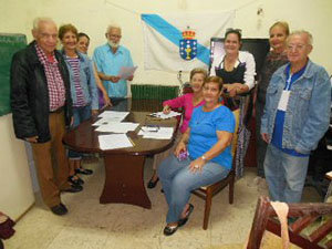 Alumnos del Obradoiro de Cultura Galega Manuel Curros Enríquez.