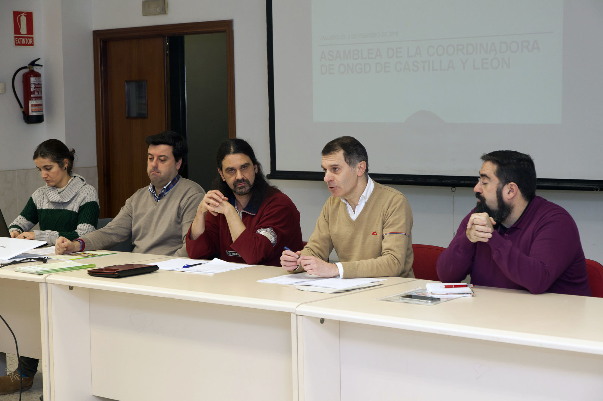Jose Manuel Herrero -2º dcha.– presidió la reunión.