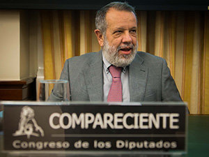 Francisco Fernández Marugán, durante su comparecencia.