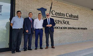 José Mira Lema visitó la Asociación Española de Socorros Mutuos de Neuquén.