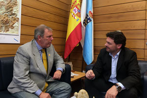 Jorge Torres Cantalapiedra y Antonio Rodríguez Miranda, durante su encuentro.