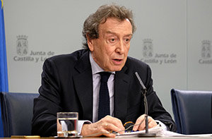 José Antonio de Santiago- Juárez, en la rueda de prensa tras la reunión del Gobierno.