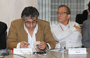Marco Antonio de Lera y Gómez-Valadés, durante su participación en un Pleno del Consejo General de la Ciudadanía Española en el Exterior.