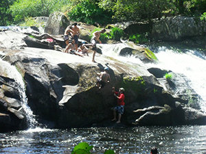 Una de las actividades que se desarrollan en el campamento de Os Chacotes (Palas de Rei-Lugo).