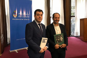 Román Rodríguez –a la izda.– y Andrés Gribnicow, durante su encuentro.