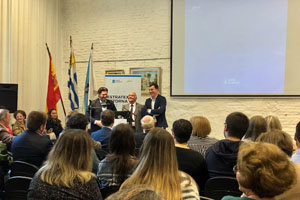 Román Rodríguez y Miranda, durante la presentación de la &#39;Estratexia Retorna 2020&#39;.