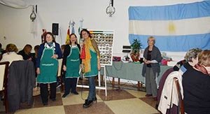 Algunas de las participantes en la actividad de Casa de España y Centro Andaluz.