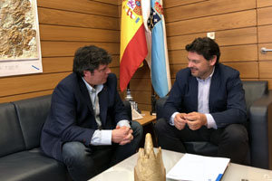 Antonio Rodríguez Miranda y Carlos Mandianes, durante su reunión.