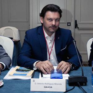 Antonio Rodríguez Miranda, durante el Pleno del CGCEE.