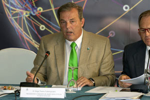 Jorge Torres, durante la presentación de la Comisión de Derechos Civiles.