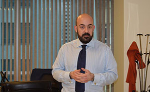 Carlos Tercero Castro, durante su despedida.