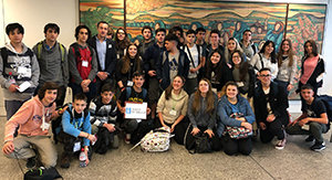 El grupo de Uruguay fue el último en llegar a la comunidad para participar en Contecta con Galicia.