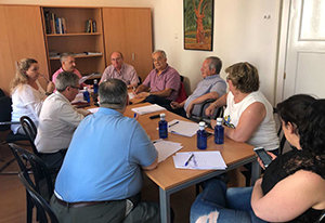 Un momento de la reunión mantenida en Madrid.