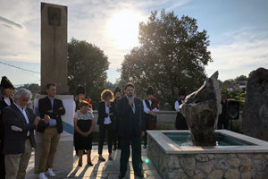 Antonio Rodríguez Miranda, durante su intervención en el homenaje a Atanes.