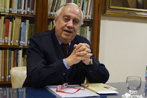 Carlos Penelas, durante la conferencia que ofreció en el Centro Galicia.