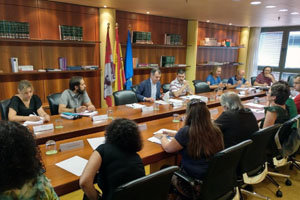 Herrero presidió la reunión del Grupo de Trabajo de Inmigracion.