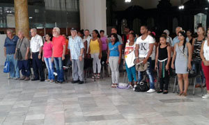 Directivos, socios e invitados participaron del acto festivo.