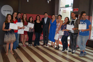 Miranda presidió el acto de entrega de diplomas.