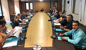 Un momento de la celebración del Pleno de Comunidades Asturianas.
