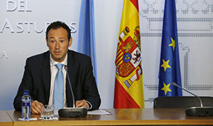 Guillermo Martínez, en la rueda de prensa posterior al Consejo de Gobierno.