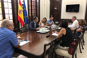 Herrero y Reigosa, durante la reunión que mantuvieron.