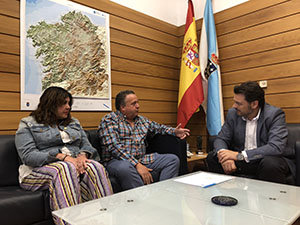 Rodríguez Miranda recibió a Jesús Herbón, en su despacho en Santiago.