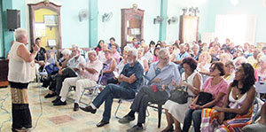 Un momento de la celebración del 104º aniversario de la Colonia Leonesa de Cuba.