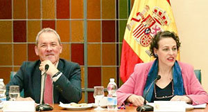 Magdalena Valerio y Agustín Torres, en una reciente acto.