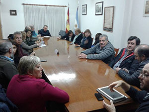 Un momento de la reunión preparatoria.