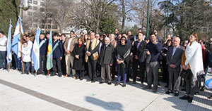 La viceconsul española, junto con otras autoridades, participó en el acto del paso a la inmortalidad del general San Martín.