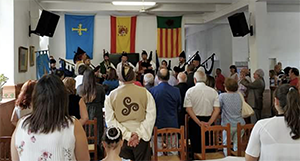 Un momento de la celebración del Día de Asturias en Castellón.