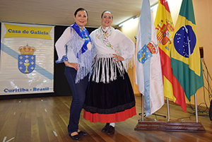 Blanca Hernando y Maribel Mariño, durante la celebración.