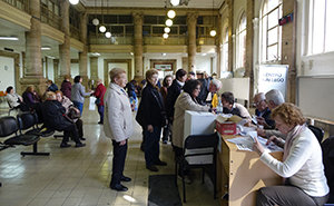 Un momento de las votaciones celebradas.