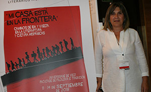 Carmen Luna, coordinadora del Congreso sobre emigración y literatura que se celebra en Vigo.