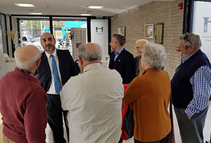 Diego Santiago Rivero, junto con miembros de la Asociación de Neuquén.