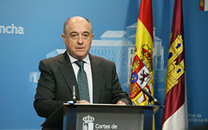 Francisco Rueda, durante su comparecencia.