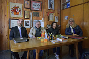 Diego Santiago Rivero, durante su visita a la colectividad española de Rawson.