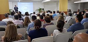 Rodríguez Miranda, durante la reunión con los empresarios en Caracas.