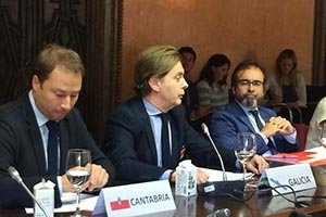 Jesús Gamallo, durante la firma del convenio.